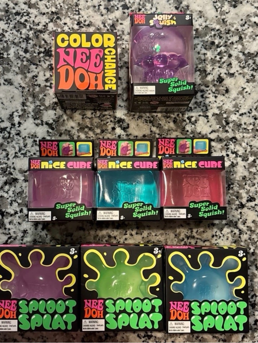 Needoh Squish Fidget Sensory Toys - (Bundle of 8) 100% Authentic